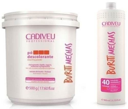 Pó Descolorante Cadiveu Buriti Mechas 500g + Emulsão 900ml